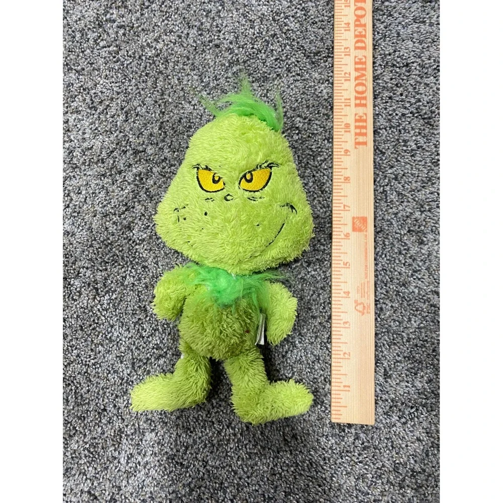Dr Seuss The Grinch Green Shaggy Plush Pet Dog Toy Holiday Christmas